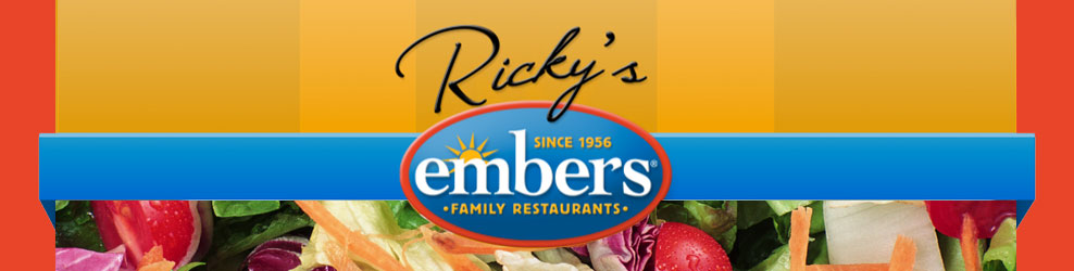 Ricky's Embers Family Restaurant in Fridley, MN banner