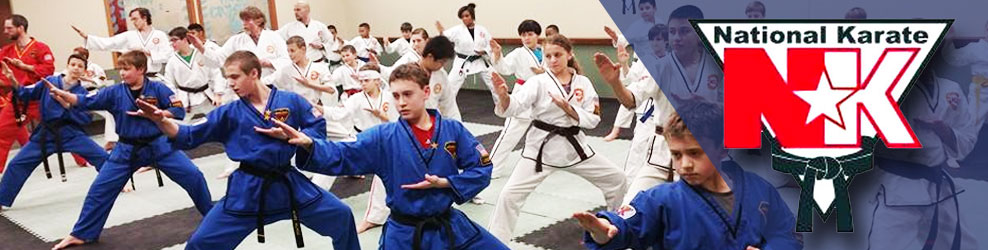 National Karate at Crystal Shopping Center banner