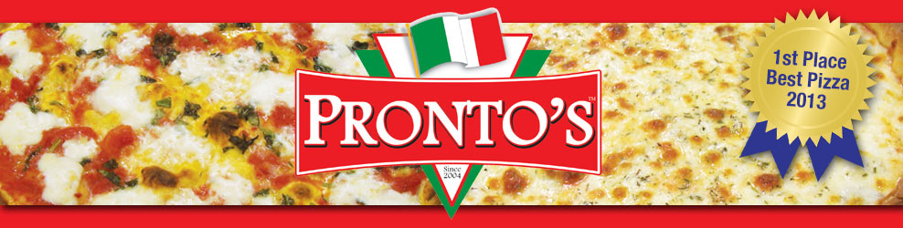 Pronto's Pizza in Bloomingdale, IL banner