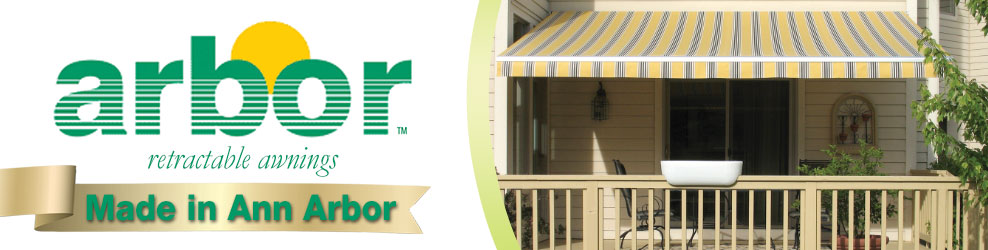 Arbor Retractable Awnings in Ann Arbor, MI banner