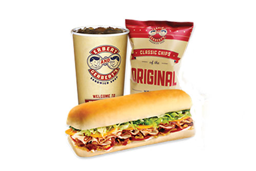 FREE Chips And Soda With Any Sandwich Purchase at Erbert and Gerbrt's