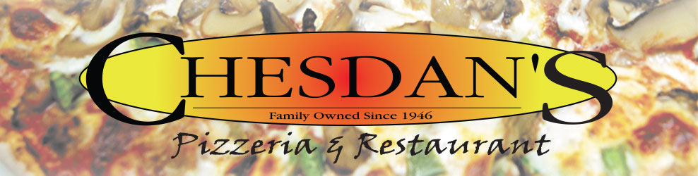 Chesdan's Pizzeria & Grille in Homer Glen, IL banner