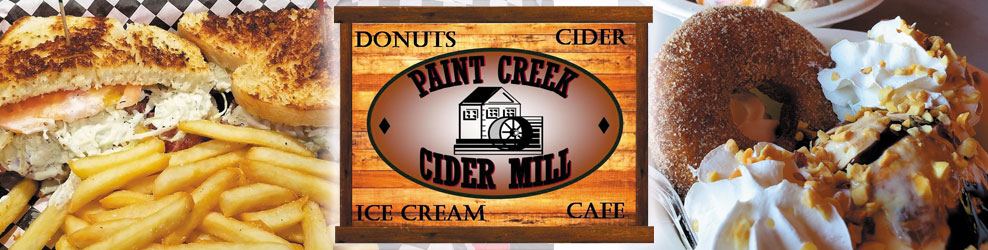 Paint Creek Cider Mill in Rochester, MI banner